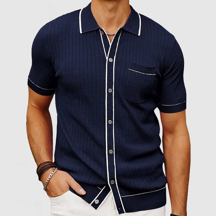 Timeless Men's Casual Knit Shirt - Effortless Style and Comfort