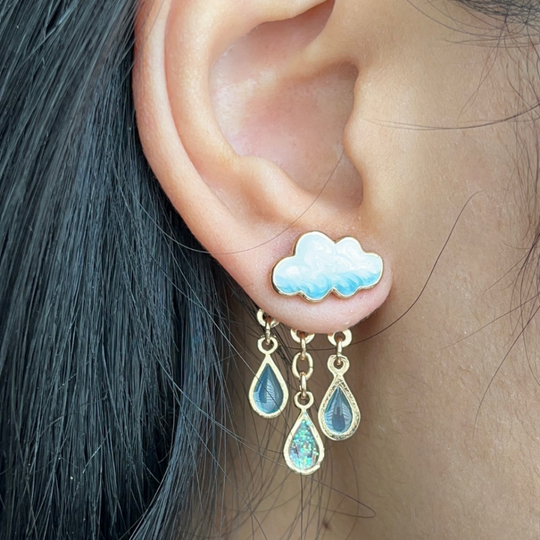 BOUCLES D'OREILLES GOUTTE DE PLUIE