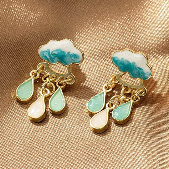 BOUCLES D'OREILLES GOUTTE DE PLUIE