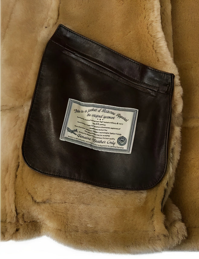 Warm sheepskin jacket