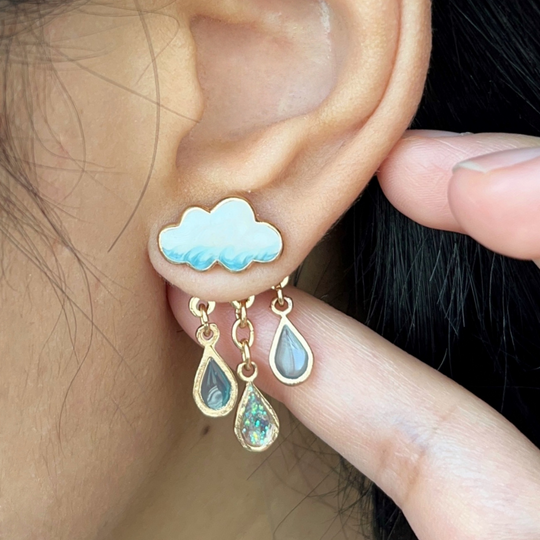 BOUCLES D'OREILLES GOUTTE DE PLUIE