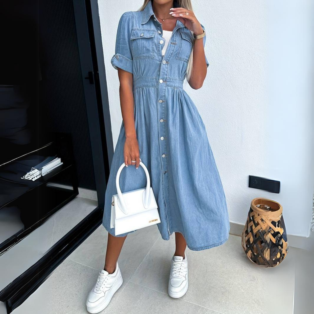 Elevate Your Style with the Blair™ Chic Denim Dress