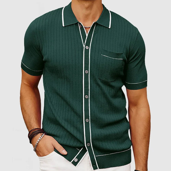 Timeless Men's Casual Knit Shirt - Effortless Style and Comfort