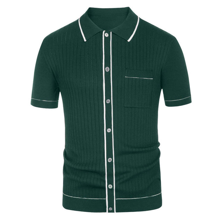 Timeless Men's Casual Knit Shirt - Effortless Style and Comfort