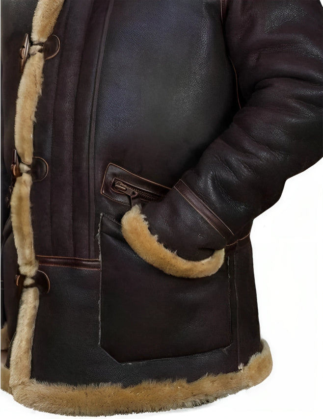 Warm sheepskin jacket