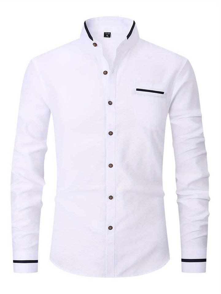 Stylish Long-Sleeve Collar Shirt for Men