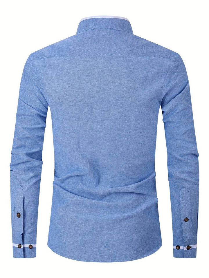 Stylish Long-Sleeve Collar Shirt for Men