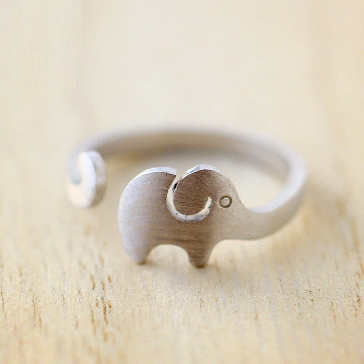 Elephant Silver Ring