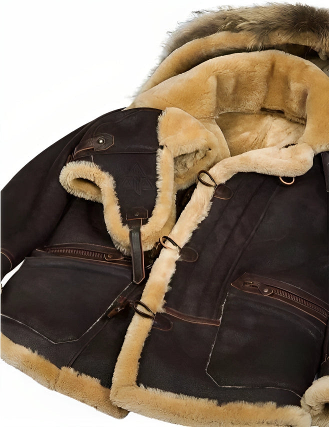 Warm sheepskin jacket