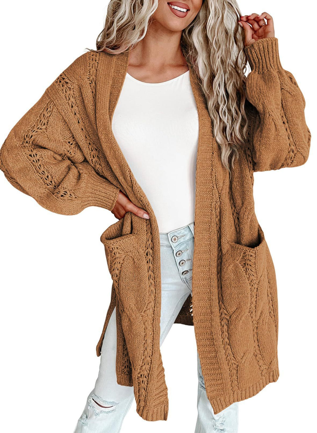 Cardigan Ouvert Chic pour un Look Élégant et Décontracté