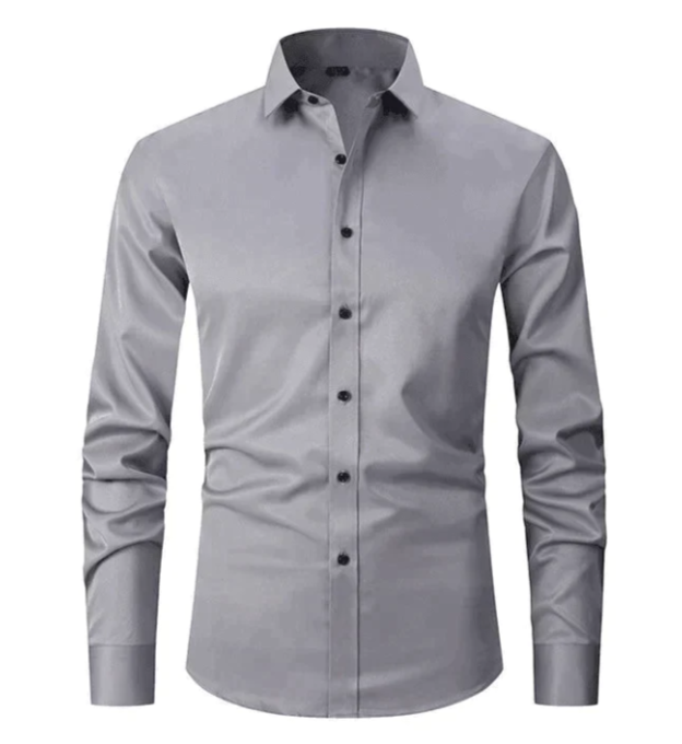 Chic Stretch Button-Up Shirt for Effortless Elegance