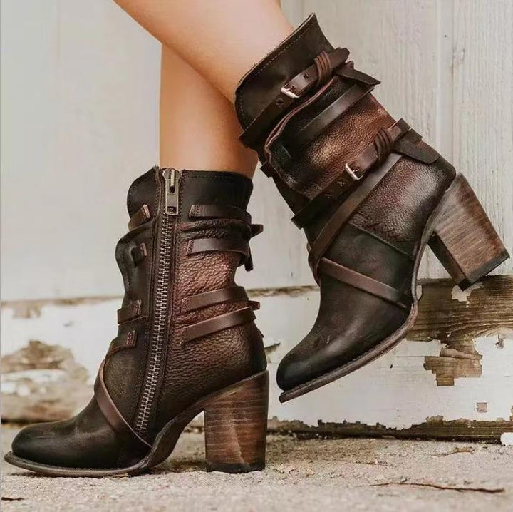 Ladies leather boots