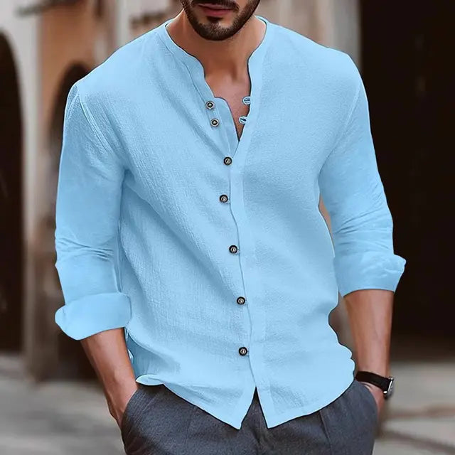 Breezy Linen-Cotton Blend Shirt for Ultimate Summer Comfort