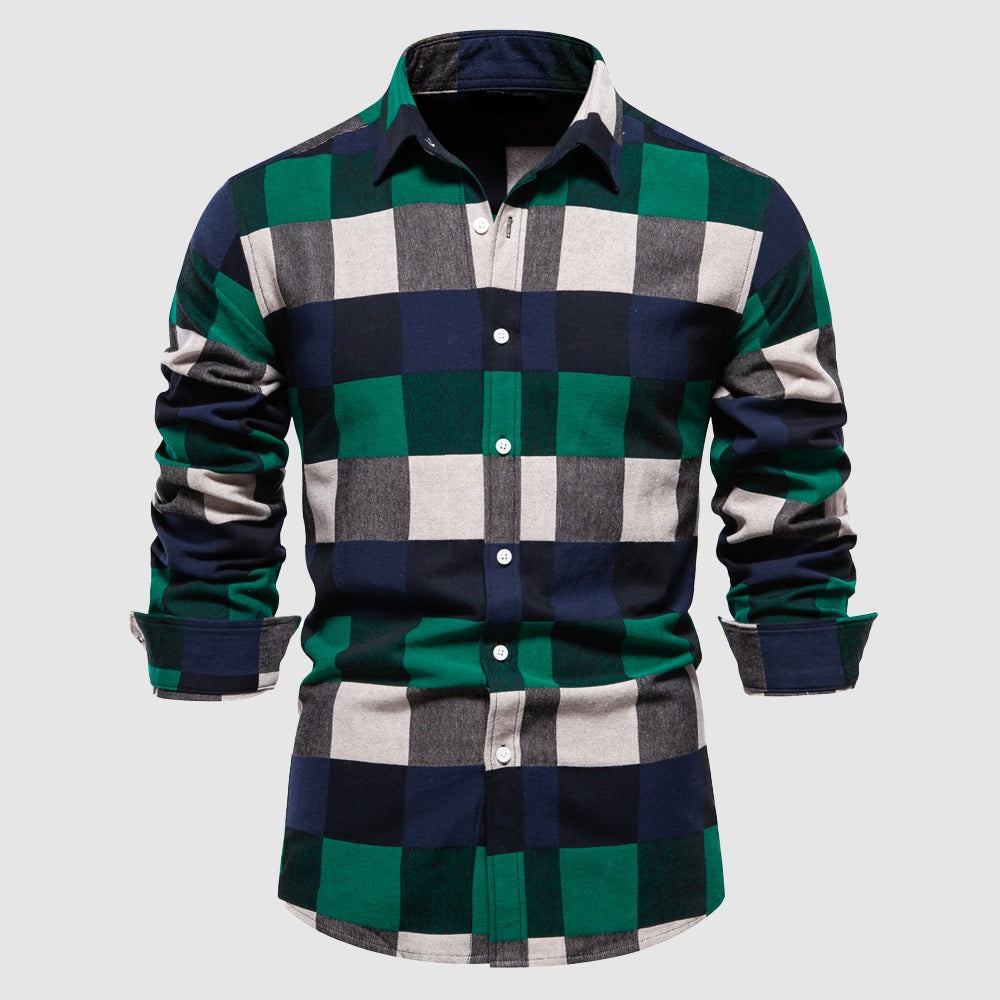 Vintage-Inspired Plaid Shirt