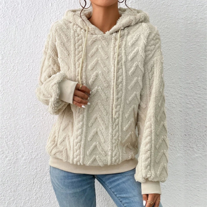 Lena Drop Shoulder Teddy Fleece Sweater