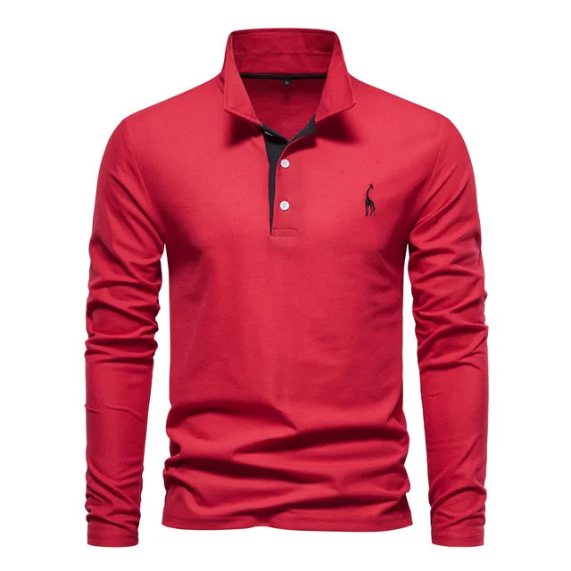 Ultimate Comfort Long Sleeve Polo Shirt