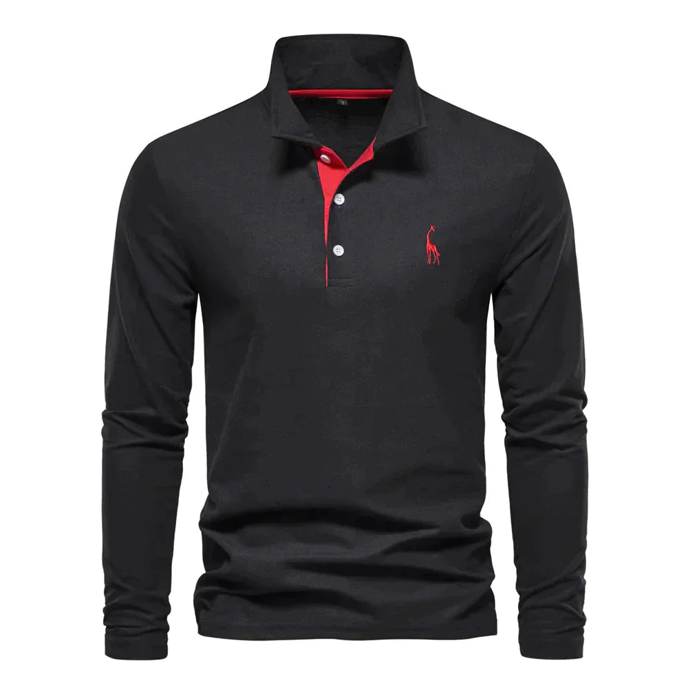 Ultimate Comfort Long Sleeve Polo Shirt