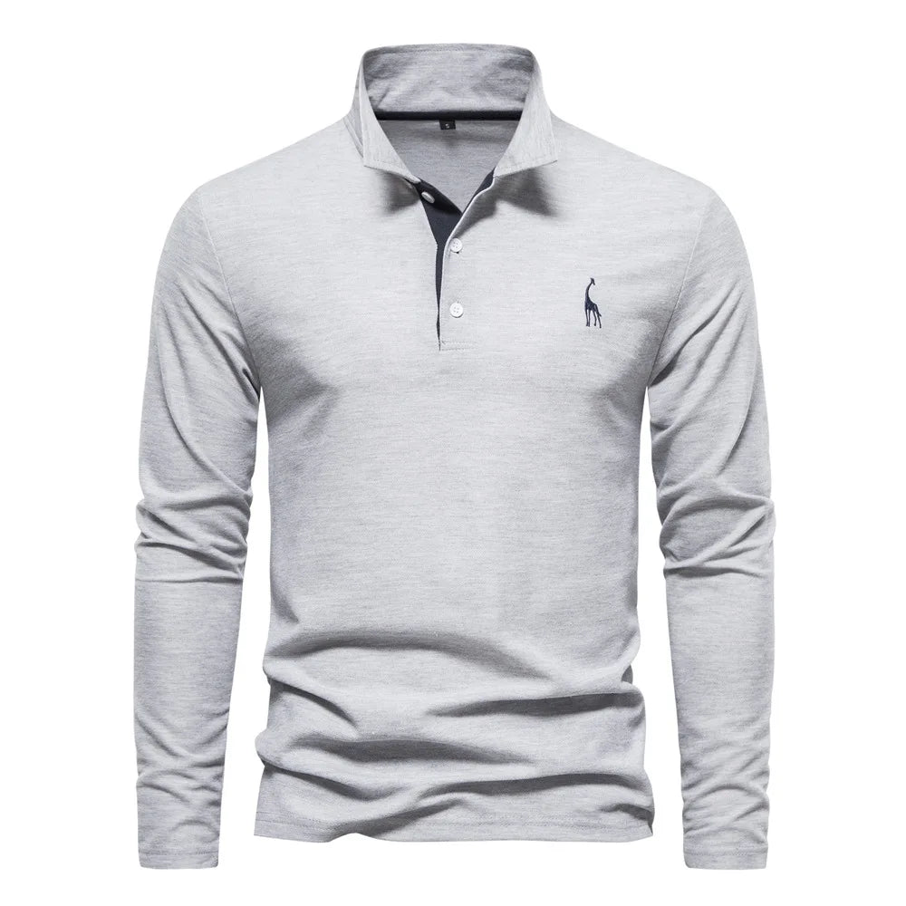 Ultimate Comfort Long Sleeve Polo Shirt