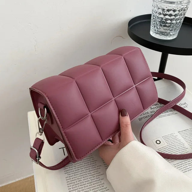 Women's crossbody bag in PU leather with soft texture