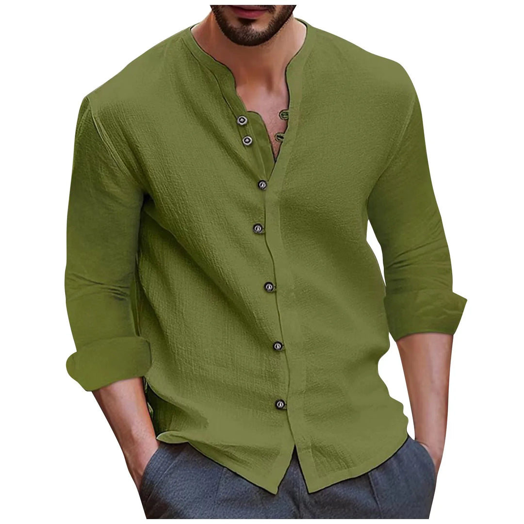 Breezy Linen-Cotton Blend Shirt for Ultimate Summer Comfort