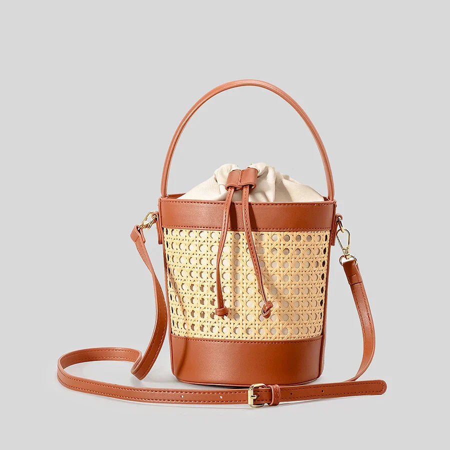 Cassy™ Wicker Bucket Bag