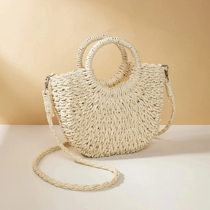 Dhey™ Woven Half-Moon Beach Bag