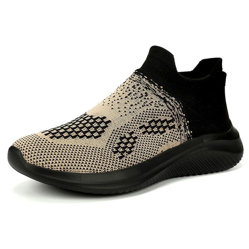 Breathable knitted sneakers with a modern design