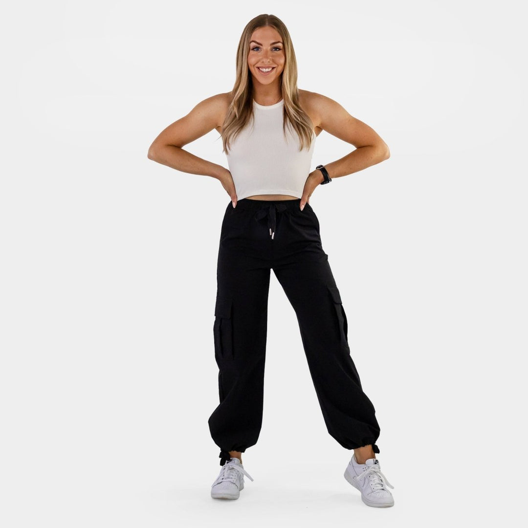 Chic Black Cloud Cargo Pants for Ultimate Comfort