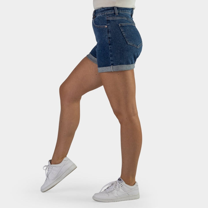 Stylish Dark Blue Impact Classic Denim Shorts