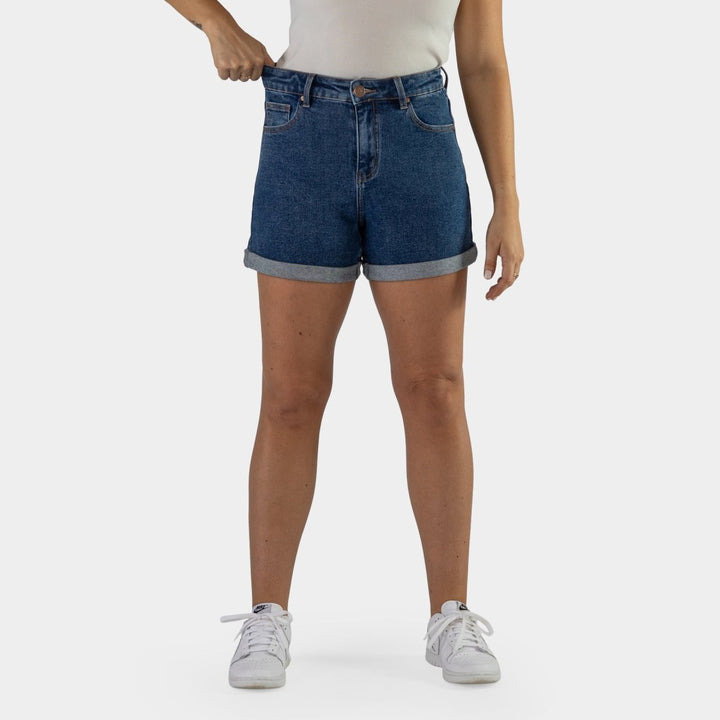 Stylish Dark Blue Impact Classic Denim Shorts