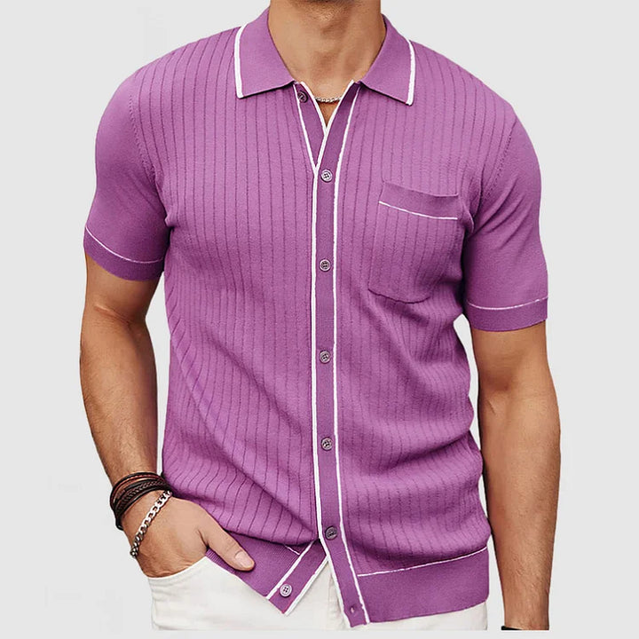 Timeless Men's Casual Knit Shirt - Effortless Style and Comfort