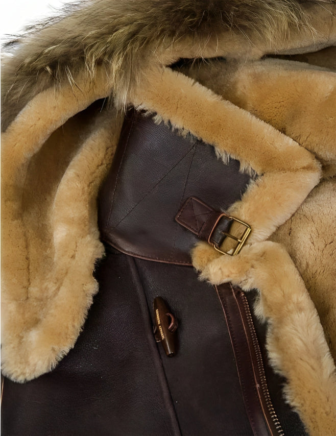 Warm sheepskin jacket