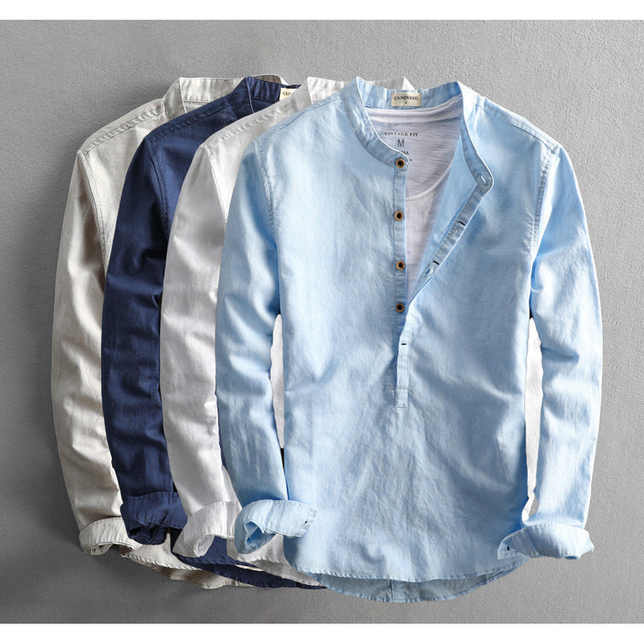 Luxuriously Soft Long-Sleeved Linen Shirt