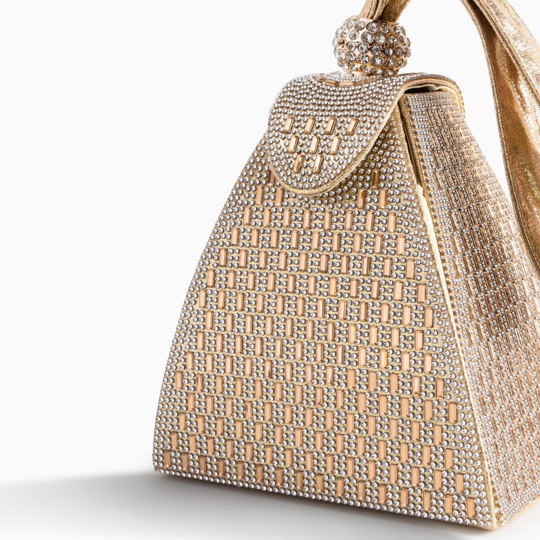 Celeste – Luxe Pyramid Handtas