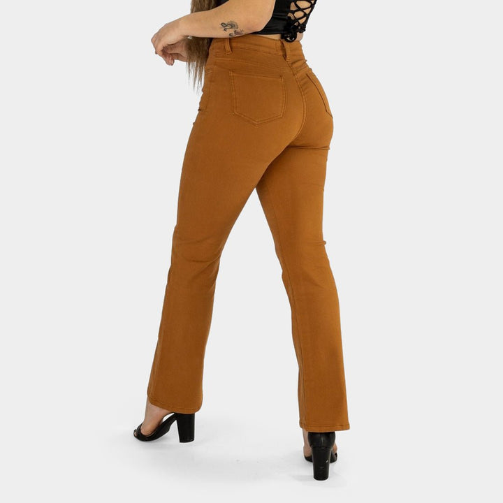 Stylish Tan Flare Fit Jeans for Maximum Impact