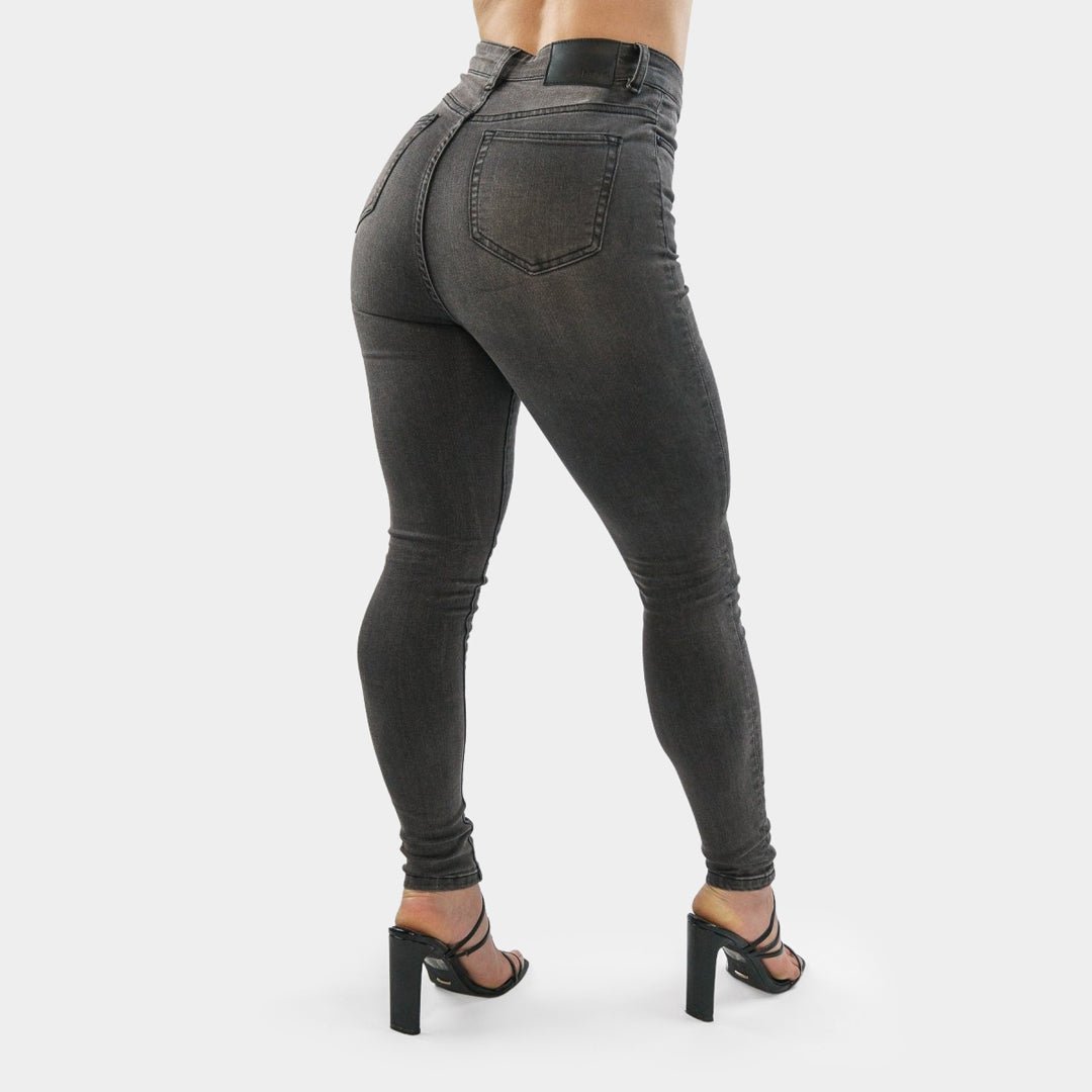 Elevate Your Style with Impact High-Waisted Skinny Jeans in Chic Grey