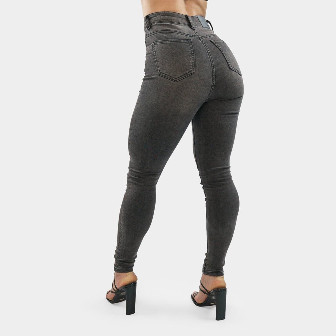 Elevate Your Style with Impact High-Waisted Skinny Jeans in Chic Grey