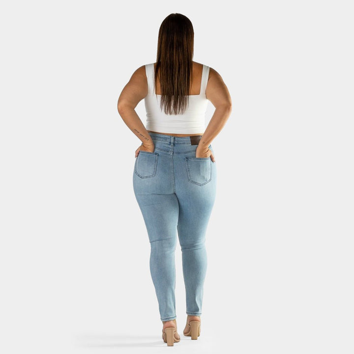 Frosty Chic High-Waisted Skinny Jeans