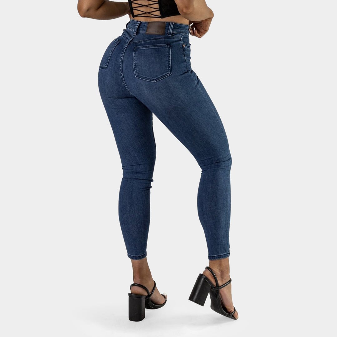 Elevate Your Style with Impact High Waisted Indigo Skinny Jeans