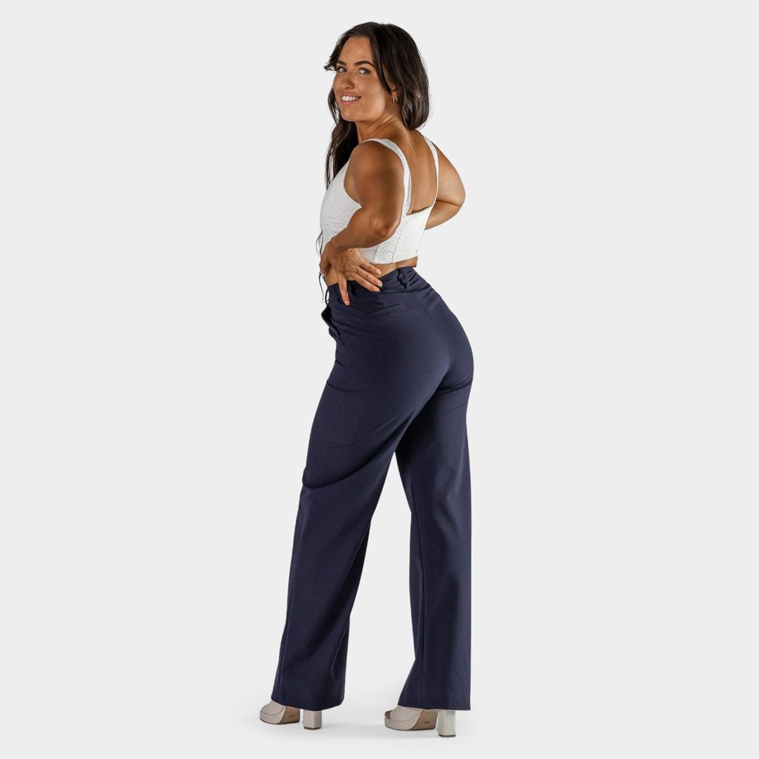 Navy Wide-Leg Chic Pants for Ultimate Comfort and Style