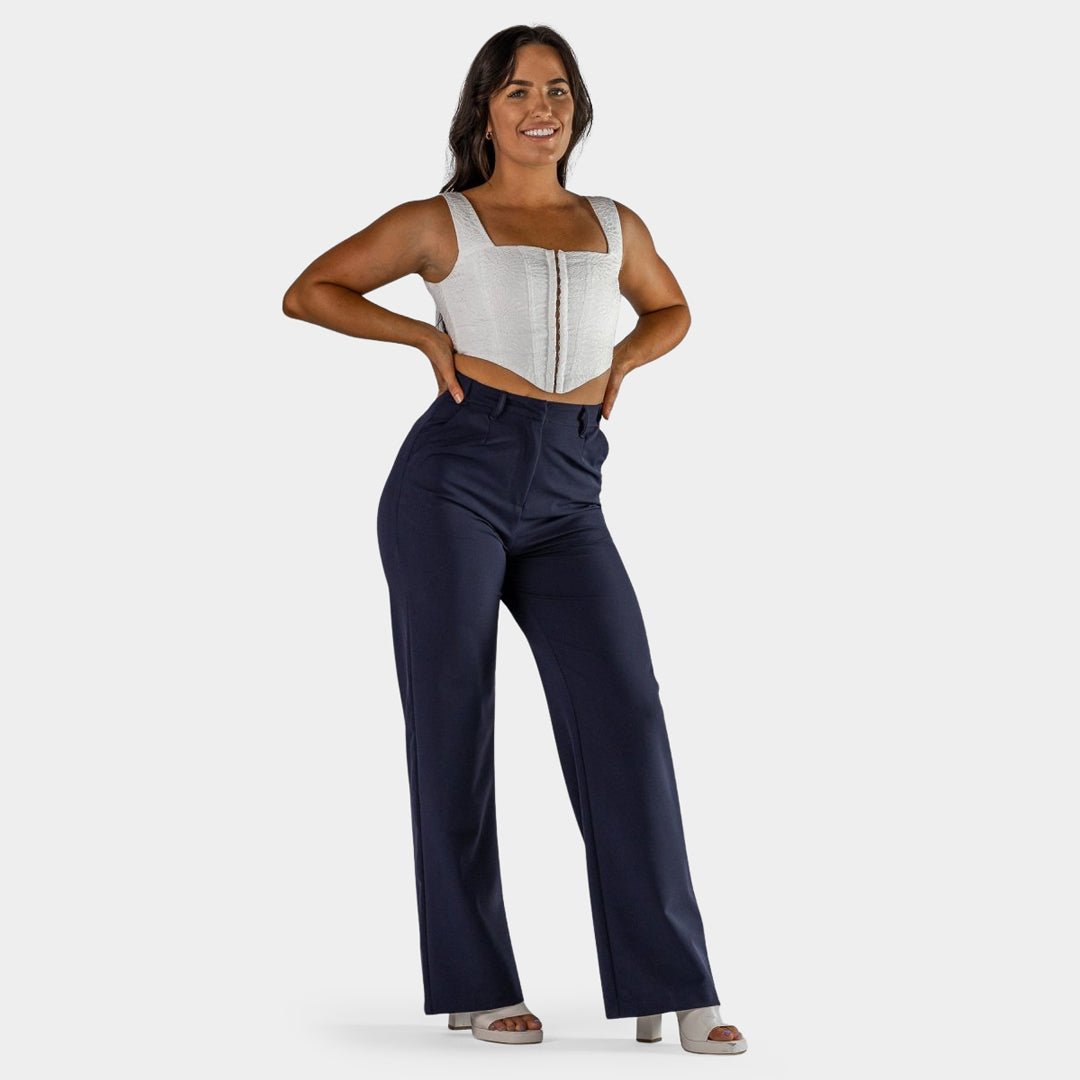 Navy Wide-Leg Chic Pants for Ultimate Comfort and Style