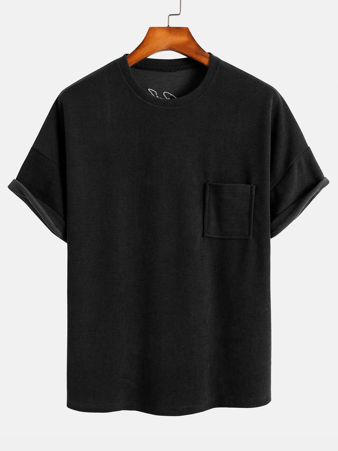 Dropped Shoulder Corduroy T-Shirt & Shorts