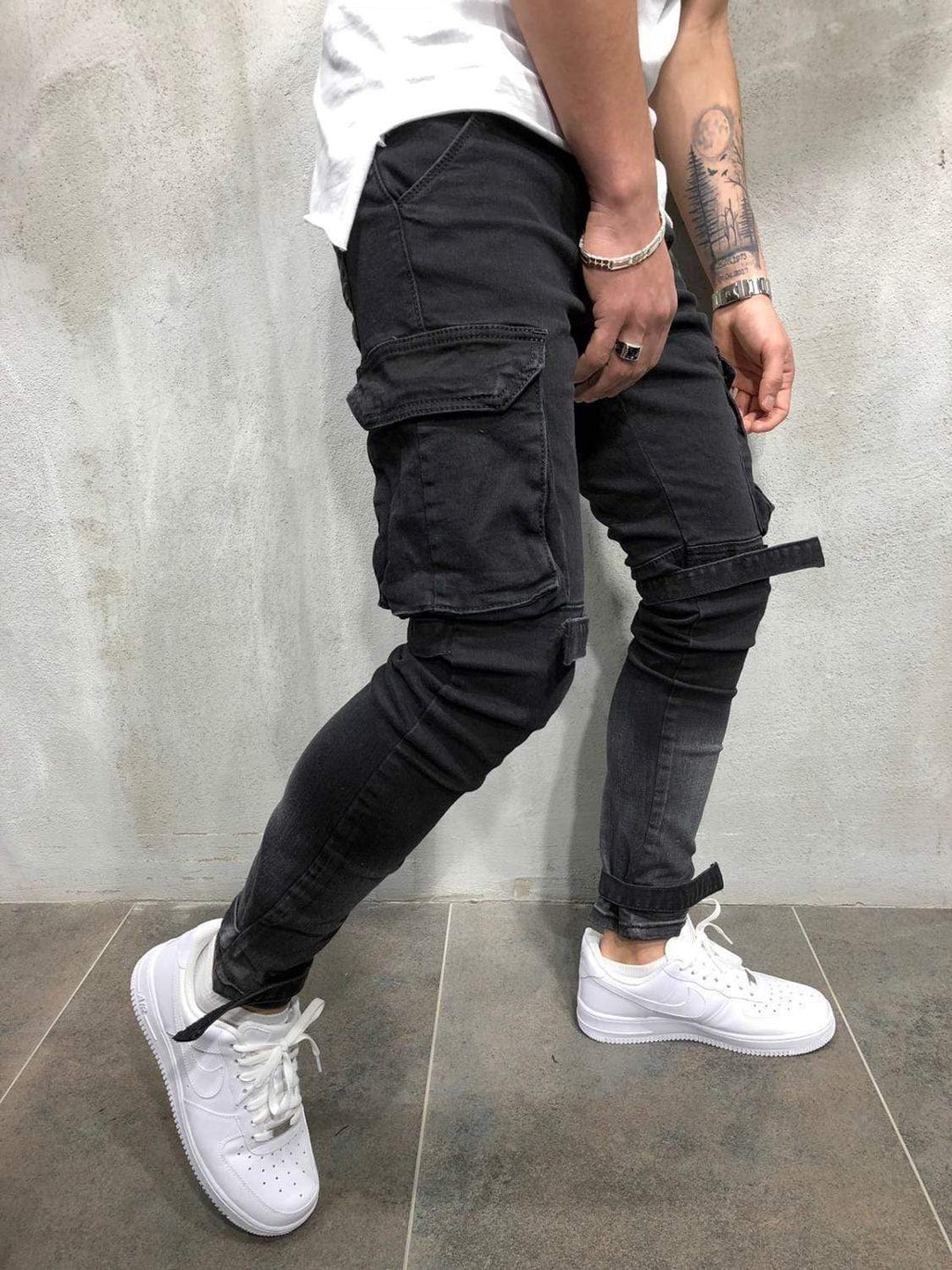 Cargo Jeans Distressed