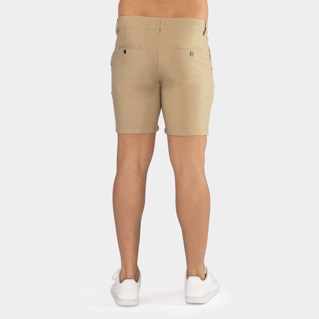 Ultra-Stretch 7" Chino Shorts - Beige