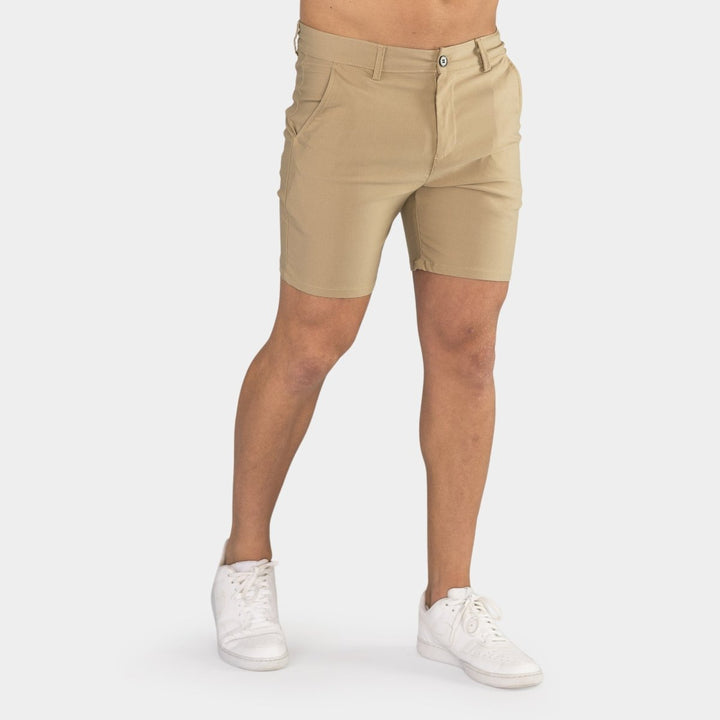 Ultra-Stretch 7" Chino Shorts - Beige