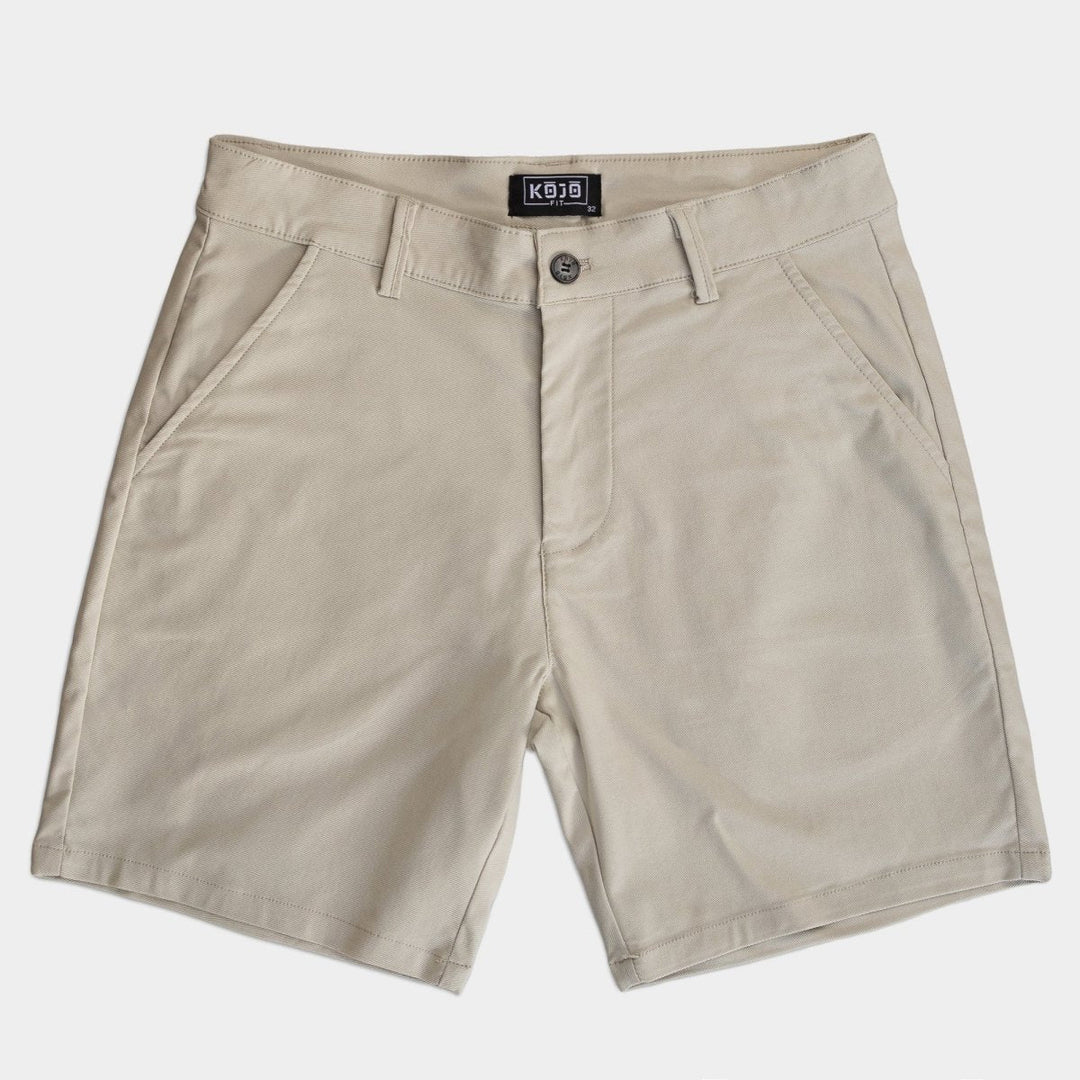 Ultra-Stretch 7" Chino Shorts - Cream