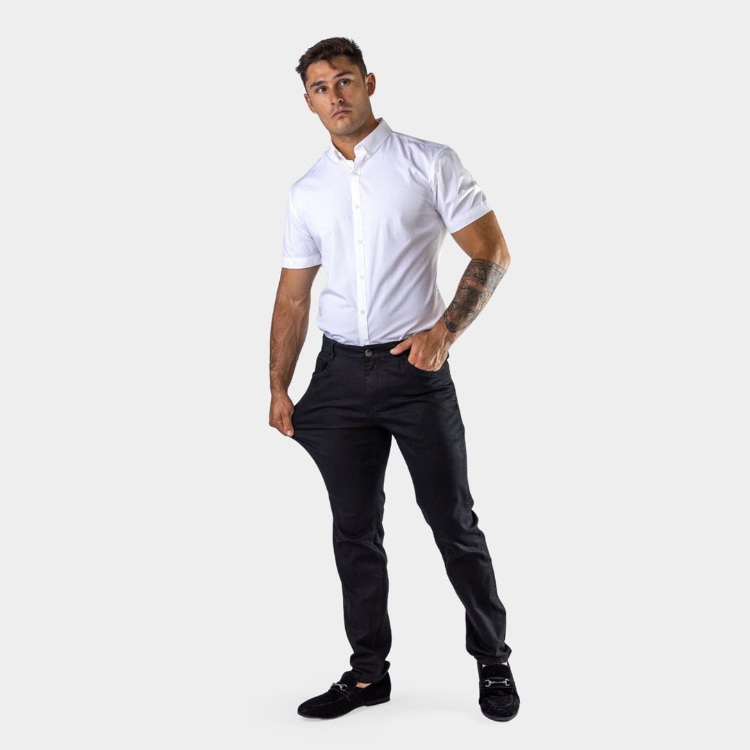 Ultra Stretch Chino Pants - Slim Fit - Black