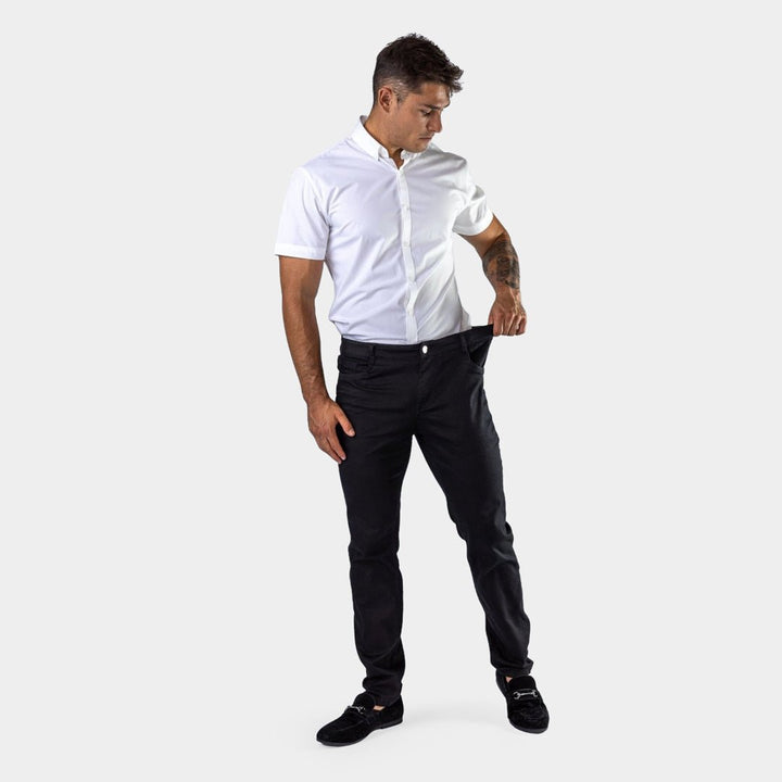 Ultra Stretch Chino Pants - Slim Fit - Black