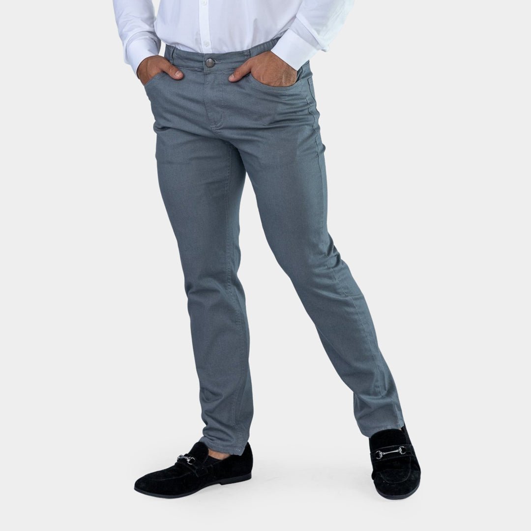 Ultra Stretch Chino Pants - Slim Fit - Pewter Grey