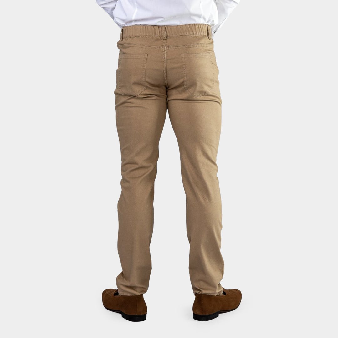 Ultra Stretch Chino Pants - Slim Fit - Tan